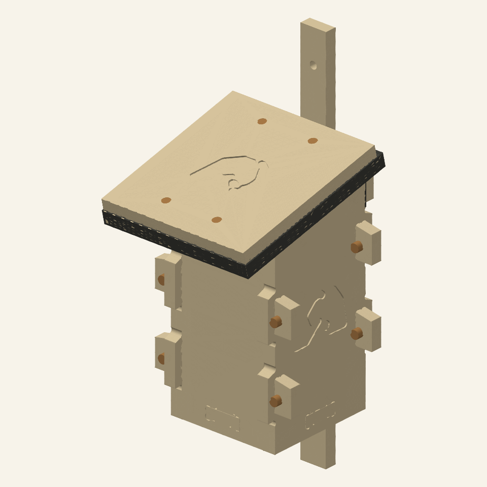 CNC Design 1, Small vertical box, as a turning 3D model