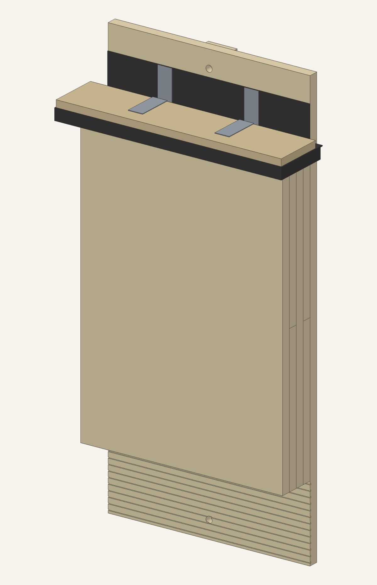 Design 7, Microbat box, as a turning 3D model