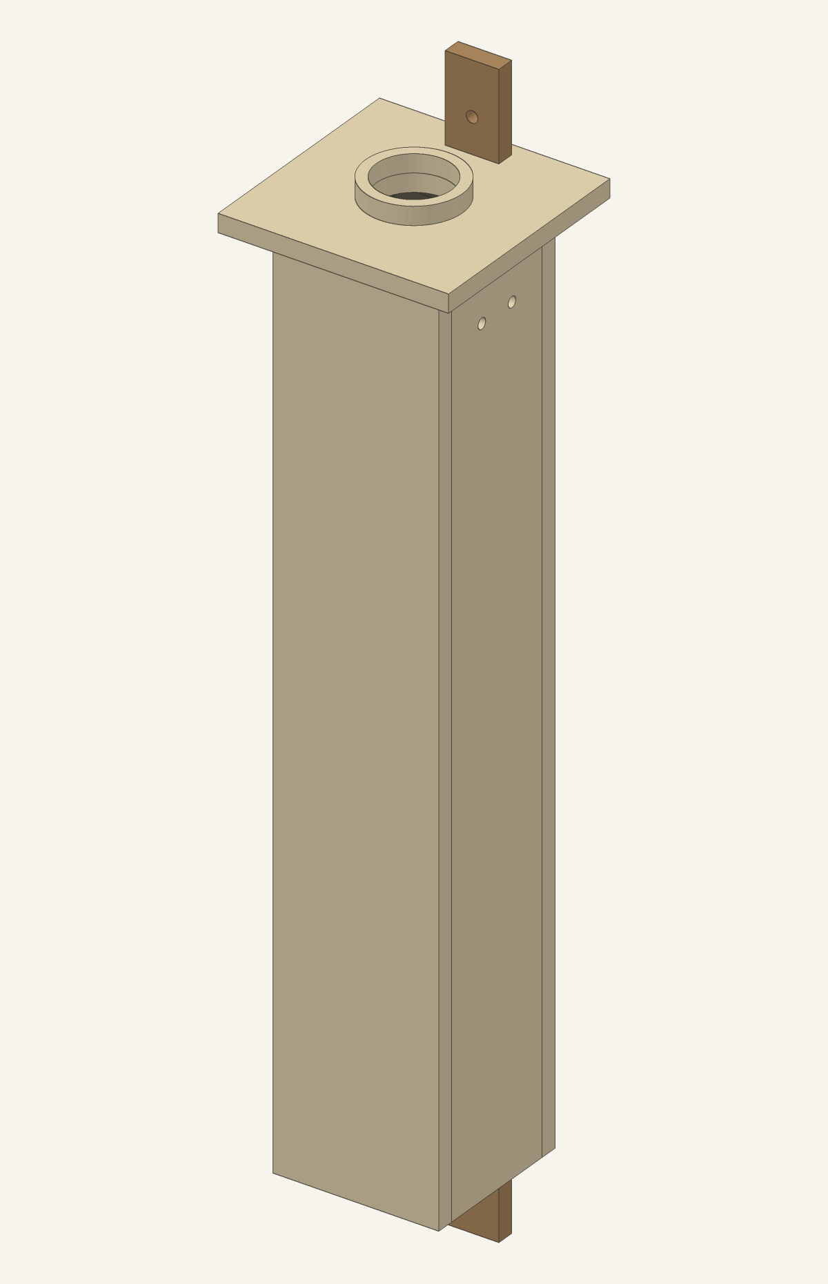 Design 8, Turquoise Parrot spout, as a turning 3D model